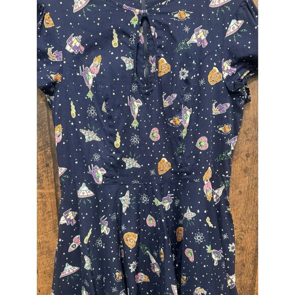 Hell Bunny Women’s Retro Style Space Dress XL (16) EUC - Picture 4 of 8